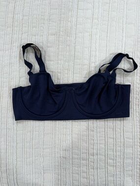 aerie Navy smoothez Underwire Bralette with Adjustable Straps